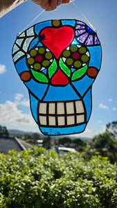 STAINED GLASS SKULL CANDY