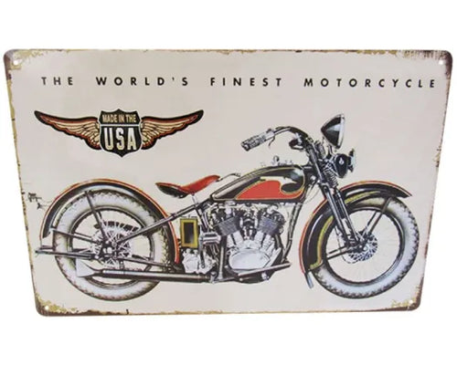 WORDLS FINEST MOTORCYCLE-A4 WALL ART
