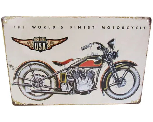 WORDLS FINEST MOTORCYCLE-A4 WALL ART