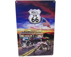 ROUTE 66-A4 WALL ART