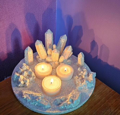 CRYSTAL CANDLE HOLDER