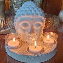 Load image into Gallery viewer, CONCRETE BUDDHA CANDLE HOLDER