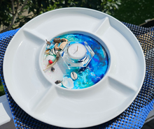 Load image into Gallery viewer, Sale🔥HANDMADE BEACHY SCENE CANDLE HOLDER PLATTER