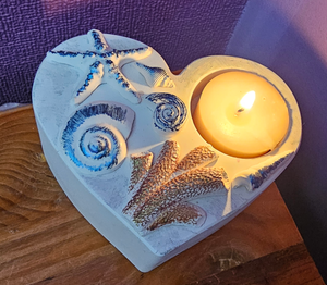 HANDMADE HEART CANDLE HOLDER