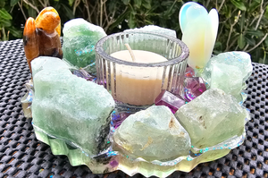 CRYSTAL CANDLE HOLDER