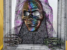Load image into Gallery viewer, HANDMADE SKULL MIRROR