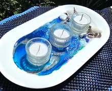 Load image into Gallery viewer, Sale🔥HANDMADE BEACHY SCENE CANDLE HOLDER PLATTER