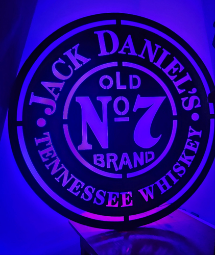 LARGE JACK DANIELS CUT OUT METAL ART SIGNS