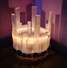 Load image into Gallery viewer, HANDMADE SELENITE CANDLE HOLDER