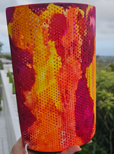 Load image into Gallery viewer, DYED FUNKY AUTUMN TONES FLOWER LAMP