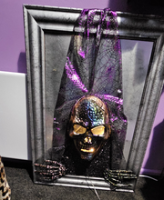 Load image into Gallery viewer, HANDMADE SKULL MIRROR
