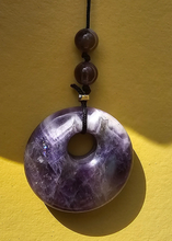 Load image into Gallery viewer, Sale🔥WIND CHIME WITH AMETHYST DONUT CRYSTAL
