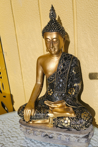 Sale💥UNIQUE HANDPAINTED LARGE SITTING BUDDHA STATUE