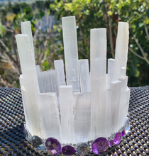 Load image into Gallery viewer, HANDMADE SELENITE CANDLE HOLDER