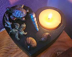 HANDMADE HEART CANDLE HOLDER