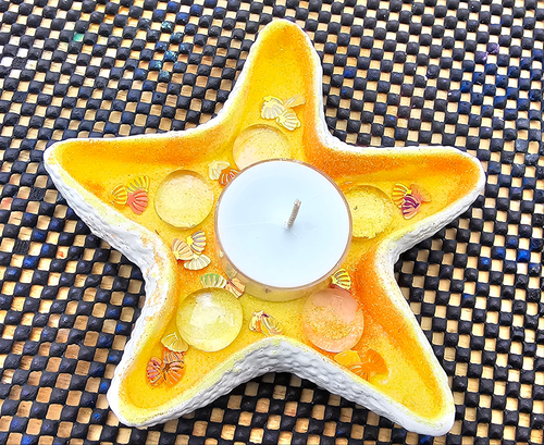 HANDMADE STARFISH CANDLE HOLDER