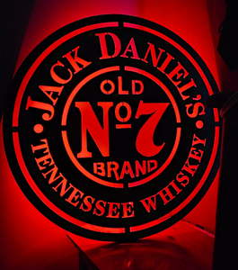 LARGE JACK DANIELS CUT OUT METAL ART SIGNS