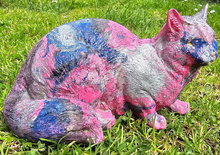 Load image into Gallery viewer, HYDRO DIPPED CAT FIGURINE