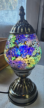 Load image into Gallery viewer, BLUE PURPLE OVAL TURKISH LAMP