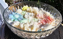 Load image into Gallery viewer, BEAUTIFUL TROPICAL XL CUT GLASS CANDLE