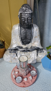 CONCRETE BUDDHA CANDLE HOLDER In/outdoor