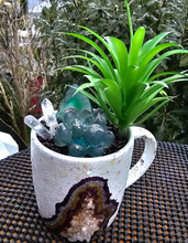 Load image into Gallery viewer, HANDMADE GEODE MUG &amp; CRYSTAL GARDEN