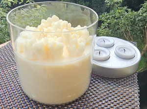 2 IN 1 CRYSTAL CANDLE/TEA LIGHT HOLDER