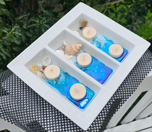 HANDMADE BEACHY CANDLE HOLDER