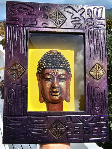 BUDDHA SHADOW BOX WALL ART