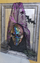 Load image into Gallery viewer, HANDMADE SKULL MIRROR