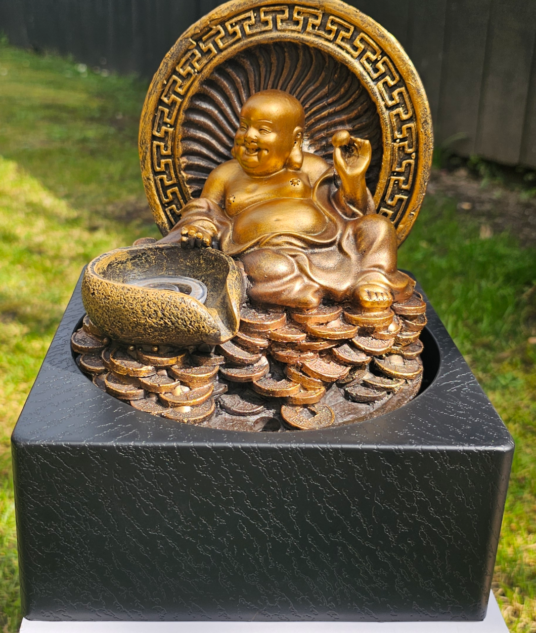 Sale🔥LUCKY BUDDHA WITH COINS WATER FEATURE