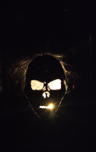 Load image into Gallery viewer, HANDMADE SKULL MIRROR