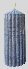 Load image into Gallery viewer, CHARCOAL RIBERRY RIVERMINT PILLAR CANDLES-buy 1 or set