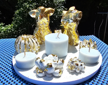 Load image into Gallery viewer, GOLD TORSO/SUCCULANT CANDLE HOLDER