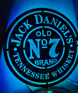 LARGE JACK DANIELS CUT OUT METAL ART SIGNS