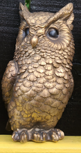 Load image into Gallery viewer, BRONZE OWL FIGURINE