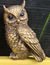 Load image into Gallery viewer, BRONZE OWL FIGURINE