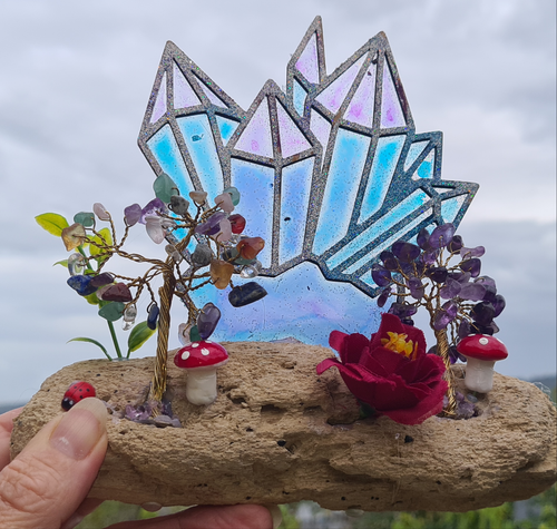 GEM TREES ON DRIFT WOOD