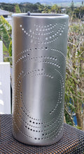 Load image into Gallery viewer, 50%off SILVER &amp; GOLD CERAMIC SWIRL LAMPS-painted by me
