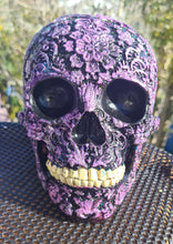 Load image into Gallery viewer, FLOWER SKULL CANDY SKULLS-Hand painted by me