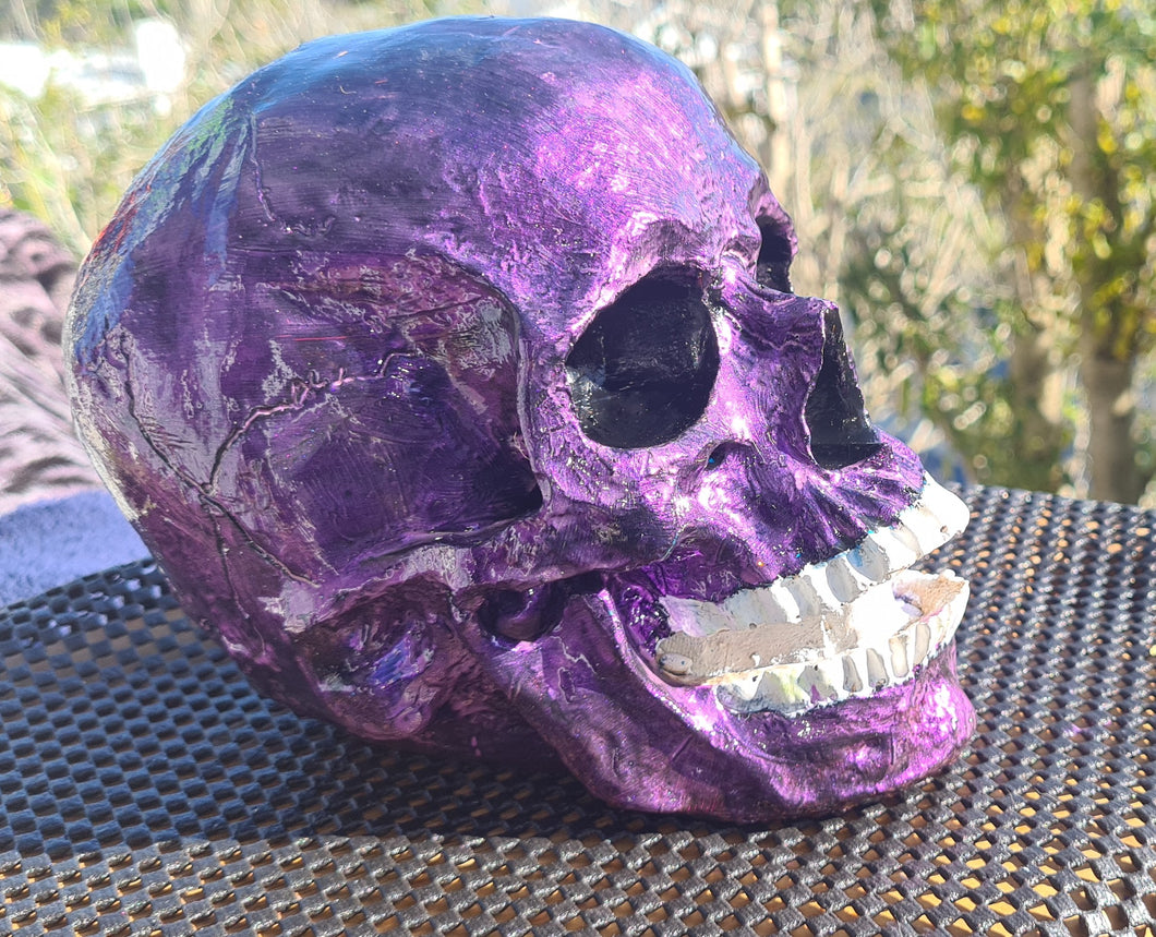 Sale💥DEEP PURPLE METALLIC SKULL