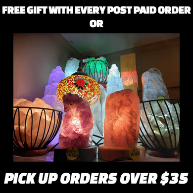 1 FREE GIFT WITH ALL POST PAID ORDERS OR FREE GIFT WITH PICK UP ORDERS OVER $35 & FREE SHIPPING OVER $150