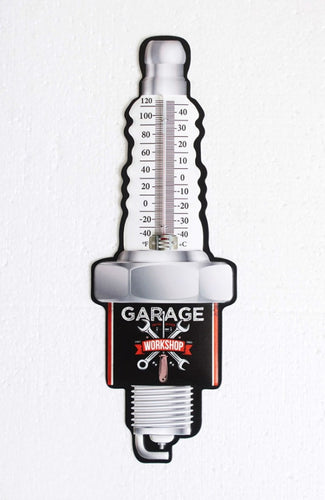 SPARK PLUG THERMOMETER WALL ART