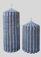 Load image into Gallery viewer, CHARCOAL RIBERRY RIVERMINT PILLAR CANDLES-buy 1 or set
