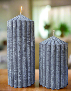 CHARCOAL RIBERRY RIVERMINT PILLAR CANDLES-buy 1 or set
