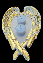 Load image into Gallery viewer, GOLD ANGEL WINGS CANDLE HOLDER