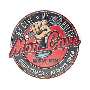 MAN CAVE WALL ART