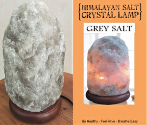 RARE SMALL GREY SALT LAMPS