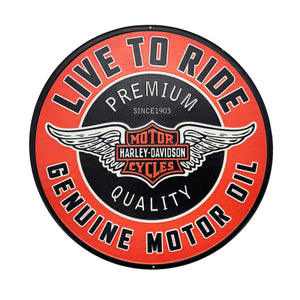 LIVE TO RIDE WALL ART