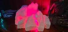 Load image into Gallery viewer, STUNNING QUARTZ CRYSTAL ON HANDMADE LIGHT STAND